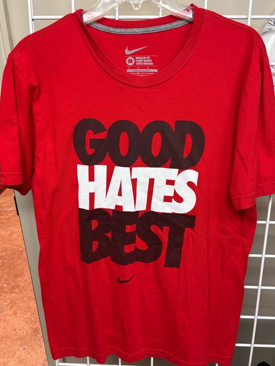 Nike Other - Nike Vintage Graphic T “GOOD HATES BEST” size Medium Cotton Short Sleeve Crewnec